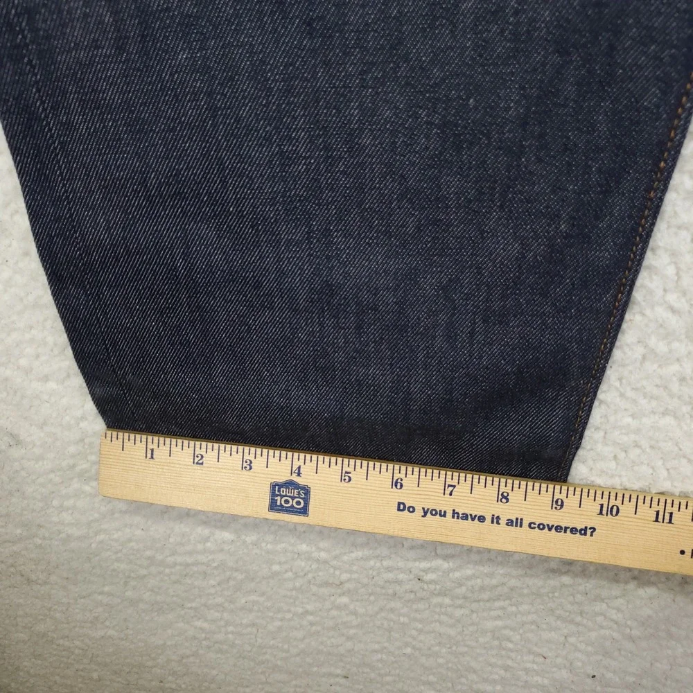 Levis 501 Original Mens Jeans 40x36 Dark Indigo Shrink Fit Button Fly 00501-0000